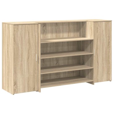 vidaXL Γραφείο υποδοχής Sonoma Δρυς 180x50x103,5cm Επεξεργασμένο Ξύλο 1 τεμ.