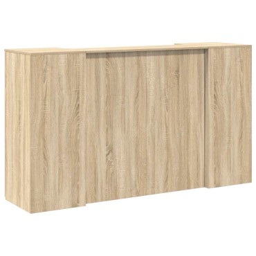vidaXL Γραφείο υποδοχής Sonoma Δρυς 180x50x103,5cm Επεξεργασμένο Ξύλο 1 τεμ.
