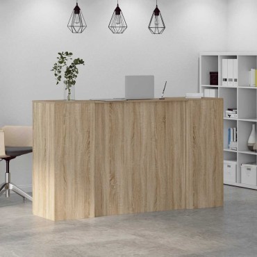 vidaXL Γραφείο υποδοχής Sonoma Δρυς 180x50x103,5cm Επεξεργασμένο Ξύλο 1 τεμ.