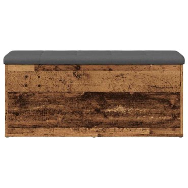Πάγκος αποθήκευσης vidaXL Παλαιό ξύλο 102x42x45cm Κατασκευασμένο ξύλο
