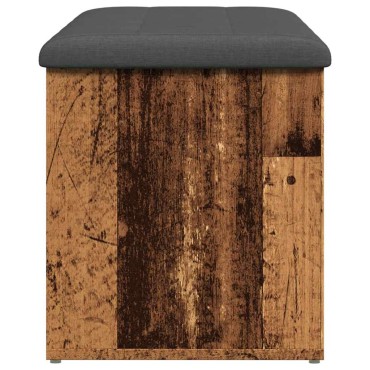 Πάγκος αποθήκευσης vidaXL Παλαιό ξύλο 102x42x45cm Κατασκευασμένο ξύλο