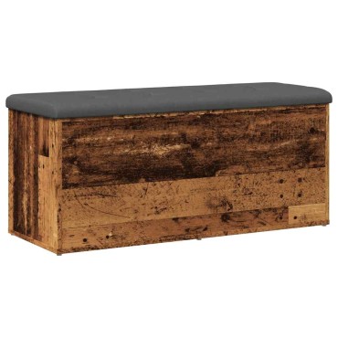 Πάγκος αποθήκευσης vidaXL Παλαιό ξύλο 102x42x45cm Κατασκευασμένο ξύλο