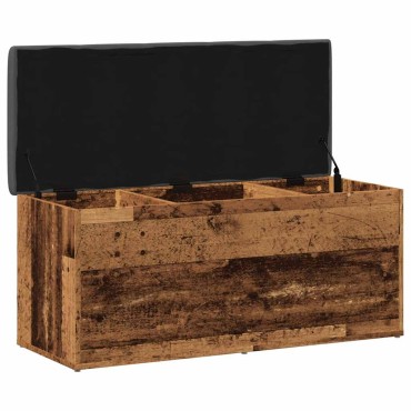 Πάγκος αποθήκευσης vidaXL Παλαιό ξύλο 102x42x45cm Κατασκευασμένο ξύλο