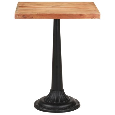 vidaXL Τραπέζι Bistro 60x60x76cm από Μασίφ Ξύλο Ακακίας 1 τεμ.