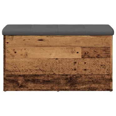 Πάγκος αποθήκευσης vidaXL Παλαιό ξύλο 82x42x45cm Κατασκευασμένο ξύλο