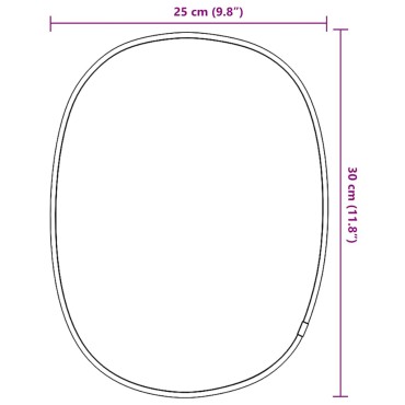 vidaXL Καθρέφτης Τοίχου Χρυσός 30x25 εκ.