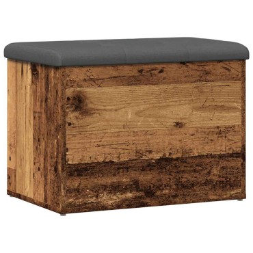 Πάγκος αποθήκευσης vidaXL Παλιό ξύλο 62x42x45cm Κατασκευασμένο ξύλο