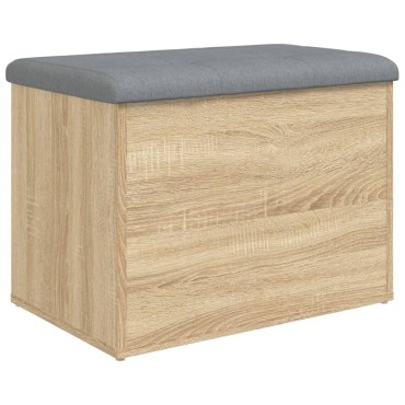 vidaXL Πάγκος Αποθήκευσης Sonoma Δρυς 62x42x45cm από Τεχνητό Ξύλο 1 τεμ.