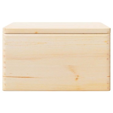 vidaXL Ξύλινο κουτί με καπάκι και χειρολαβές 40x30x23 cm