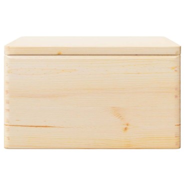 vidaXL Ξύλινο κουτί με καπάκι και χειρολαβές 40x30x23 cm