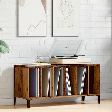vidaXL Έπιπλο Δίσκων Μαύρο 100x38x48cm από Επεξεργασμένο Ξύλο 1 τεμ.