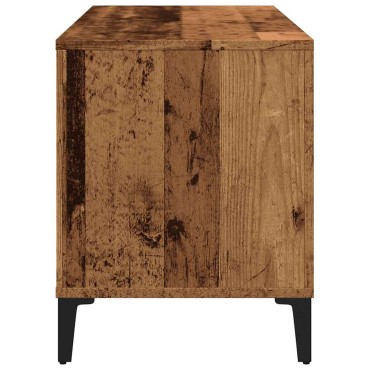 vidaXL Έπιπλο Δίσκων Μαύρο 100x38x48cm από Επεξεργασμένο Ξύλο 1 τεμ.