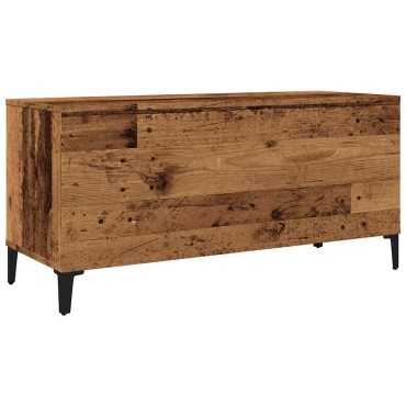 vidaXL Έπιπλο Δίσκων Μαύρο 100x38x48cm από Επεξεργασμένο Ξύλο 1 τεμ.