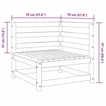 vidaXL Καναπές Διθέσιος Μπλε Υφασμάτινος 116x70x73cm 1 τεμ.