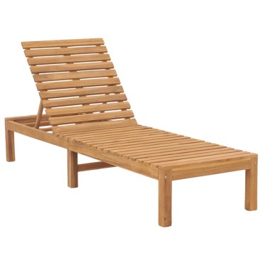 vidaXL Ξαπλώστρες 2 τεμ. από Μασίφ Ξύλο Teak 60x200x30cm