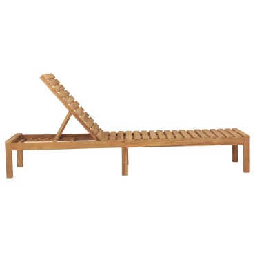vidaXL Ξαπλώστρες 2 τεμ. από Μασίφ Ξύλο Teak 60x200x30cm