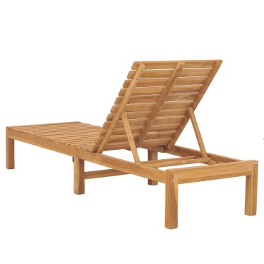 vidaXL Ξαπλώστρες 2 τεμ. από Μασίφ Ξύλο Teak 60x200x30cm