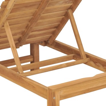 vidaXL Ξαπλώστρες 2 τεμ. από Μασίφ Ξύλο Teak 60x200x30cm