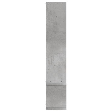 vidaXL Ραφιέρα Τοίχου Γκρι Σκυροδέματος 96x12x64cm από Επεξ. Ξύλο 1 τεμ.