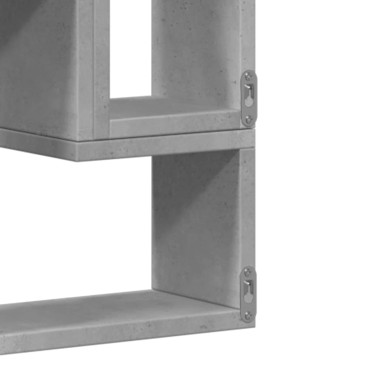 vidaXL Ραφιέρα Τοίχου Γκρι Σκυροδέματος 96x12x64cm από Επεξ. Ξύλο 1 τεμ.