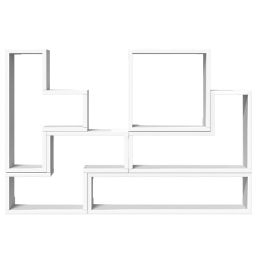 vidaXL Ραφιέρα Τοίχου Λευκό 96x12x64cm από Επεξεργασμένο Ξύλο 1 τεμ.