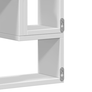 vidaXL Ραφιέρα Τοίχου Λευκό 96x12x64cm από Επεξεργασμένο Ξύλο 1 τεμ.