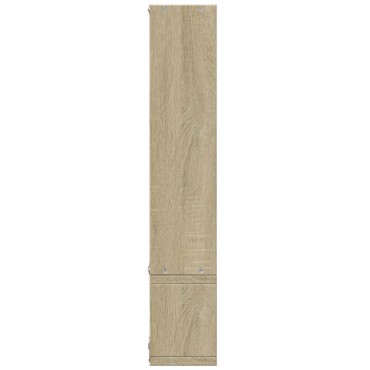 vidaXL Ραφιέρα Τοίχου Sonoma Δρυς 96x12x64cm από Επεξεργασμένο Ξύλο 1 τεμ.
