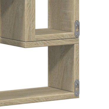vidaXL Ραφιέρα Τοίχου Sonoma Δρυς 96x12x64cm από Επεξεργασμένο Ξύλο 1 τεμ.