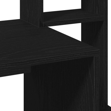 vidaXL Γραφείο με Ράφια Μαύρο 100x45x140cm από Επεξεργασμένο Ξύλο 1 τεμ.