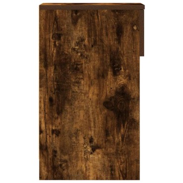 vidaXL Κομοδίνο με συρτάρι Καπνιστή Δρυς 20x36x60cm 1 τεμ.