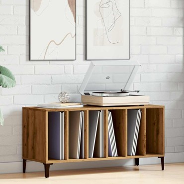 vidaXL Έπιπλο Δίσκων τεχνίτης Δρυς 100x38x48cm από Επεξεργασμένο Ξύλο 1 τεμ.