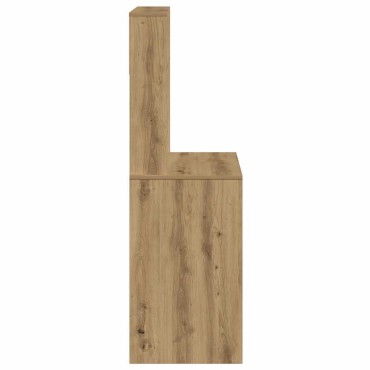 vidaXL Γραφείο με Ράφια Αρτισιανή Δρυς 100x45x140cm Επεξεργασμένο Ξύλο 1 τεμ.