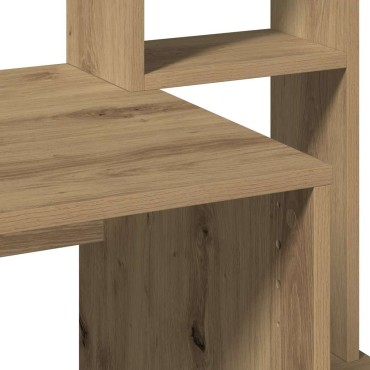 vidaXL Γραφείο με Ράφια Αρτισιανή Δρυς 100x45x140cm Επεξεργασμένο Ξύλο 1 τεμ.