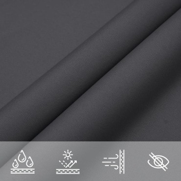 vidaXL Πανί Σκίασης Τρίγωνο Ανθρακί 4,5x4,5x4,5 μ. από Ύφασμα Oxford
