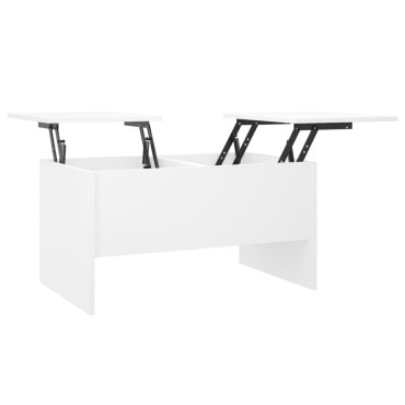 vidaXL Τραπεζάκι Σαλονιού Λευκό 80x50x42,5cm Επεξεργασμένο Ξύλο 1 τεμ.