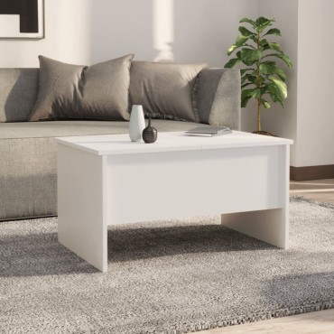 vidaXL Τραπεζάκι Σαλονιού Λευκό 80x50x42,5cm Επεξεργασμένο Ξύλο 1 τεμ.