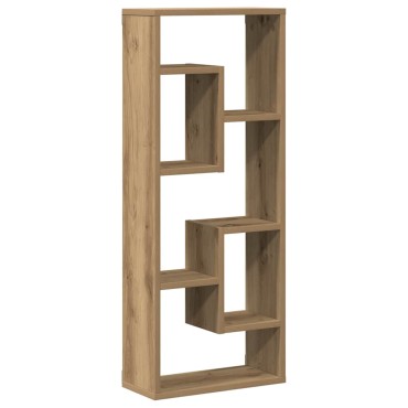 vidaXL Ράφι Τοίχου Χειροποίητο Δρυς 36x16x90cm από Τεχνητό Ξύλο 1 τεμ.