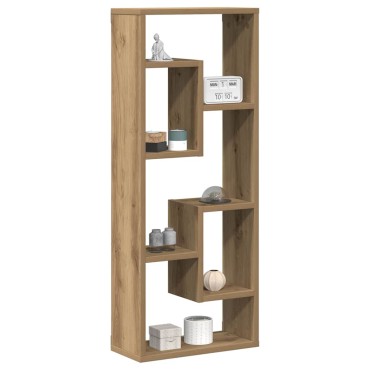 vidaXL Ράφι Τοίχου Χειροποίητο Δρυς 36x16x90cm από Τεχνητό Ξύλο 1 τεμ.