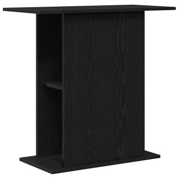 vidaXL Βάση Ενυδρείου Μαύρη Δρυς 75x36x72,5 εκ. από Τεχνητό Ξύλο