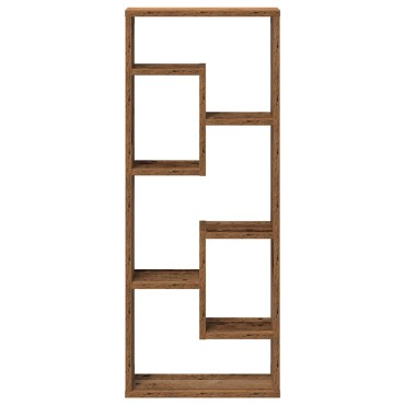 vidaXL Ράφι Τοίχου από Παλιό Ξύλο 36x16x90cm από Τεχνητό Ξύλο 1 τεμ.