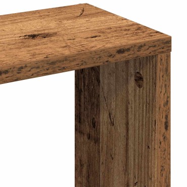vidaXL Ράφι Τοίχου από Παλιό Ξύλο 36x16x90cm από Τεχνητό Ξύλο 1 τεμ.