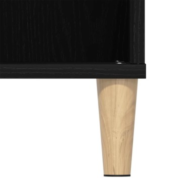 vidaXL Ντουλάπι Νιπτήρα Μαύρο Δρυς 80x33x60cm από Τεχνητό Ξύλο 1 τεμ.