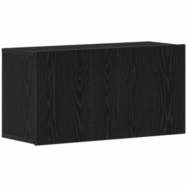 vidaXL Έπιπλο Τηλεόρασης Μαύρο Δρυς 80x30x41cm από Τεχνητό Ξύλο