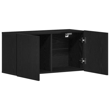 vidaXL Έπιπλο Τηλεόρασης Μαύρο Δρυς 80x30x41cm από Τεχνητό Ξύλο