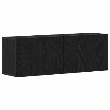 vidaXL Ντουλάπια Τηλεόρασης 2 τεμ. Μαύρο Δρυς 120x30x41cm από Τεχνητό Ξύλο