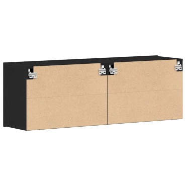 vidaXL Ντουλάπια Τηλεόρασης 2 τεμ. Μαύρο Δρυς 120x30x41cm από Τεχνητό Ξύλο