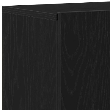 vidaXL Ντουλάπια Τηλεόρασης 2 τεμ. Μαύρο Δρυς 120x30x41cm από Τεχνητό Ξύλο