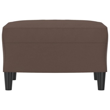 vidaXL Υποπόδιο Καφέ 60x50x41cm από Συνθετικό Δέρμα 1 τεμ.
