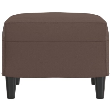 vidaXL Υποπόδιο Καφέ 60x50x41cm από Συνθετικό Δέρμα 1 τεμ.