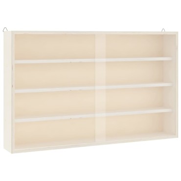 vidaXL Ξύλινη Βιτρίνα Συλλεκτών με Πόρτες 60x8,5x37cm